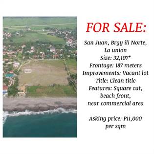 Lots And Land for sale in San Juan, Brgy Ili Norte, La Union, San Juan, La Union