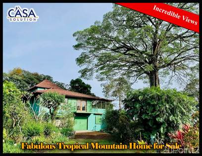 Tropical Mountain Home for Sale on 1.3 Acres in Jaramillo, Boquete, Boquete, Chiriquí