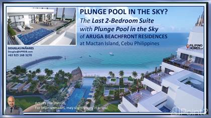 2-Bedroom Beachfront Condo with Pool in the Sky of Aruga Residences at Mactan Island, Cebu, Mactan Island, Cebu